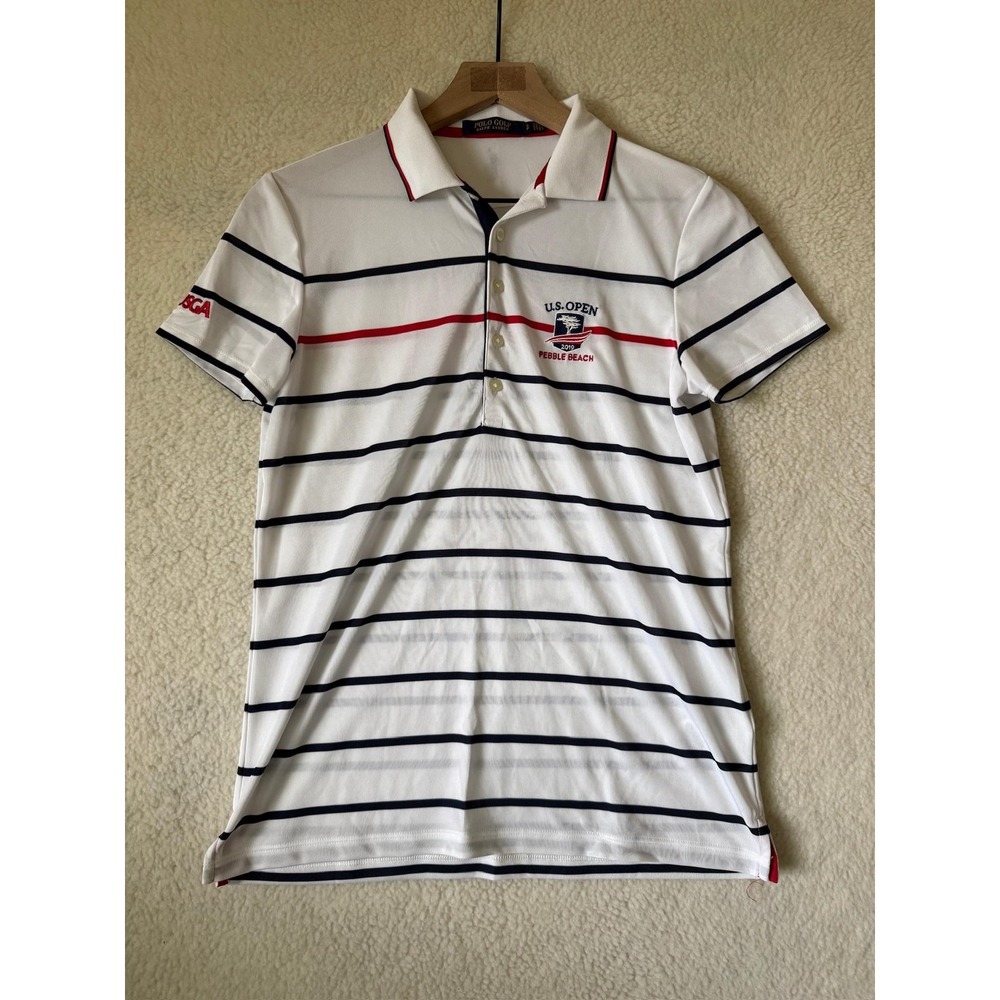 US Open Pebble Beach Shirt Womens Small White Golf Polo USGA 2019 Ralph Lauren